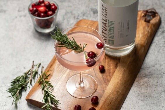 Non-alcoholic Cranberry Gimlet