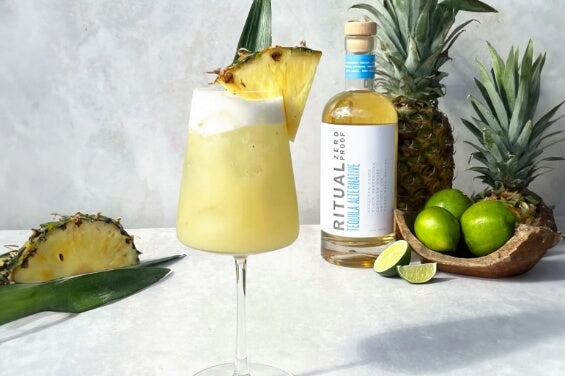 Non-alcoholic pineapple margarita