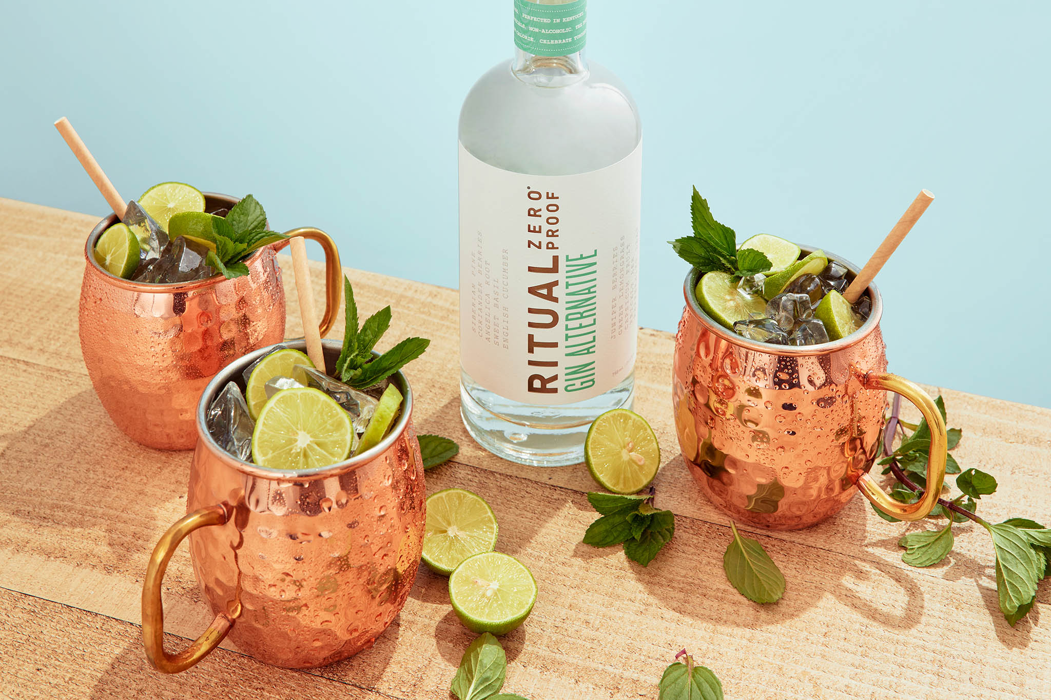 Holiday Moscow Mule with Pomegranate and Sage