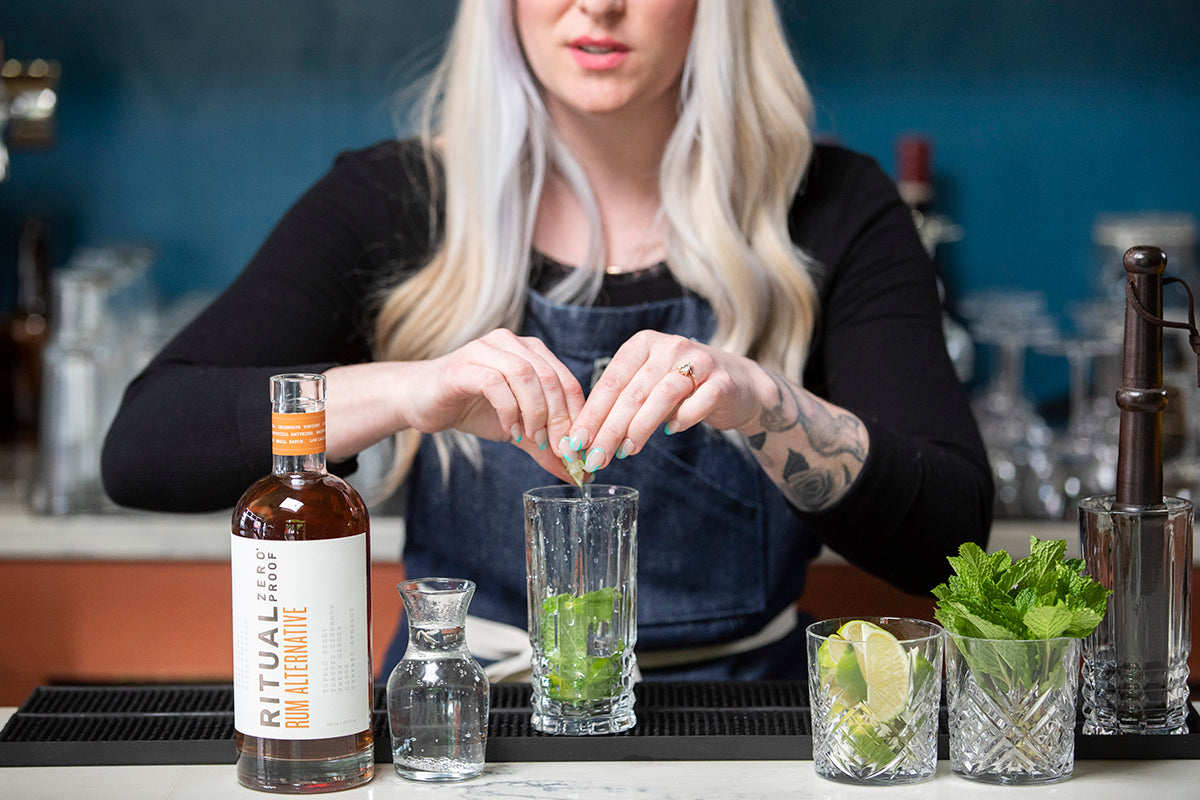 Ritual Zero Proof Home Bar Essentials Non-Alcoholic Spirits Alcohol-Free