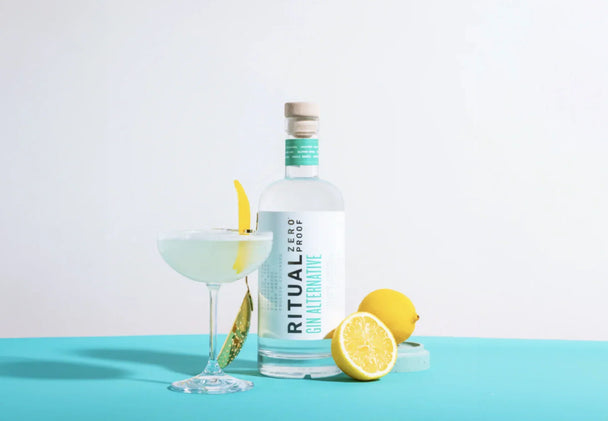 Non-Alcoholic Gin Fizz Mocktail