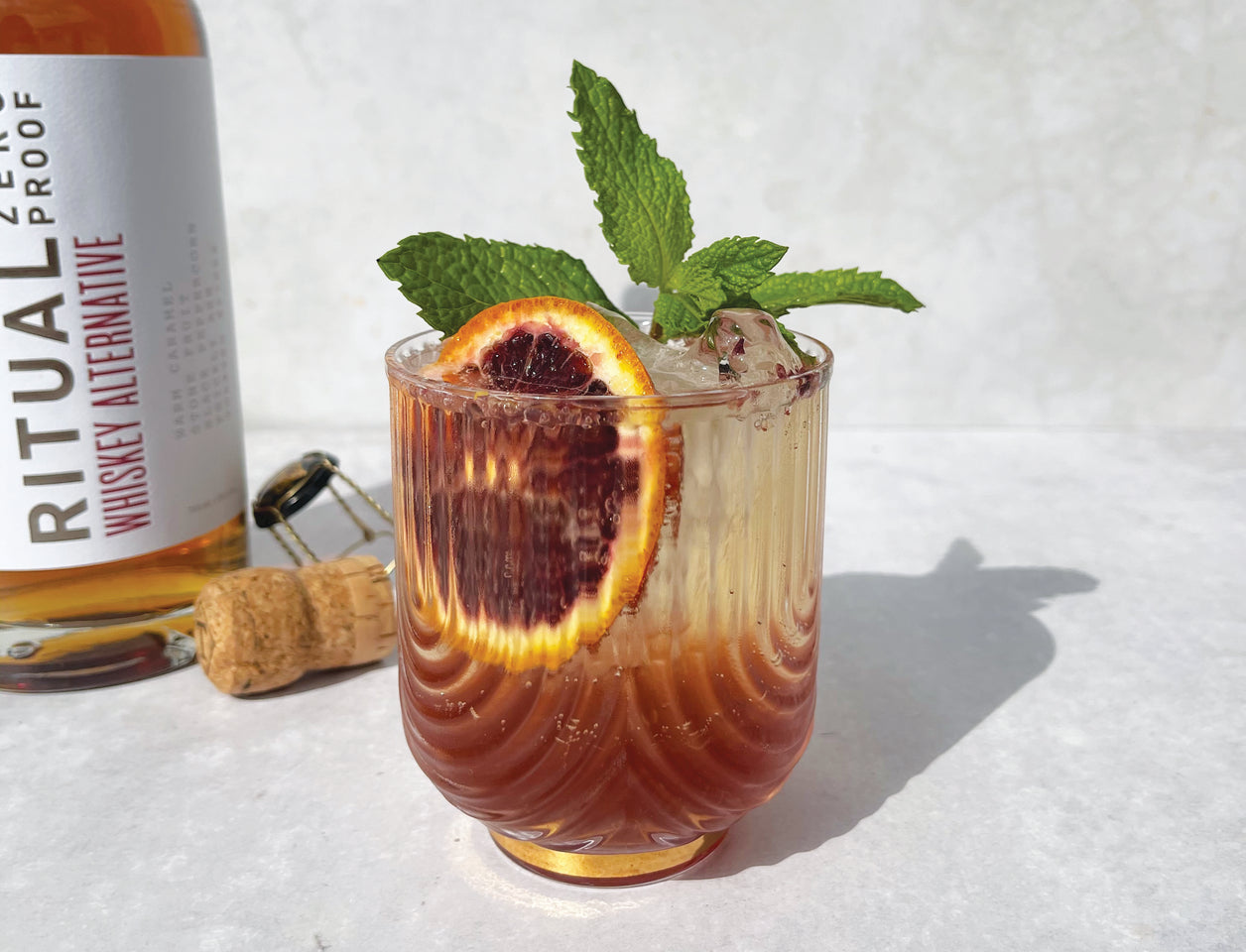 Blood Orange Whiskey Smash