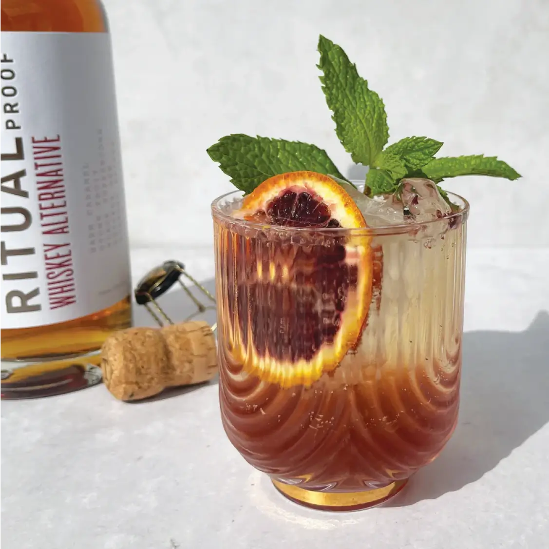 Blood Orange Whiskey Smash