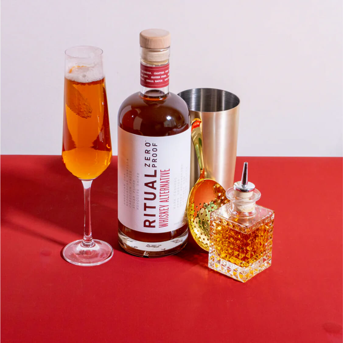 Bourbon champagne cocktail