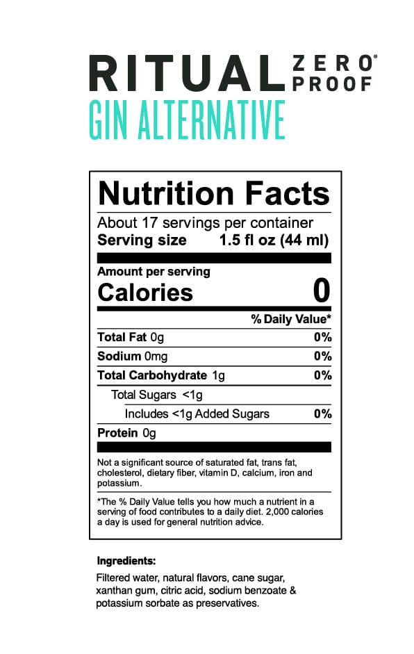 NonAlcoholic Gin Alternative Order Alcohol Free Gin Substitute