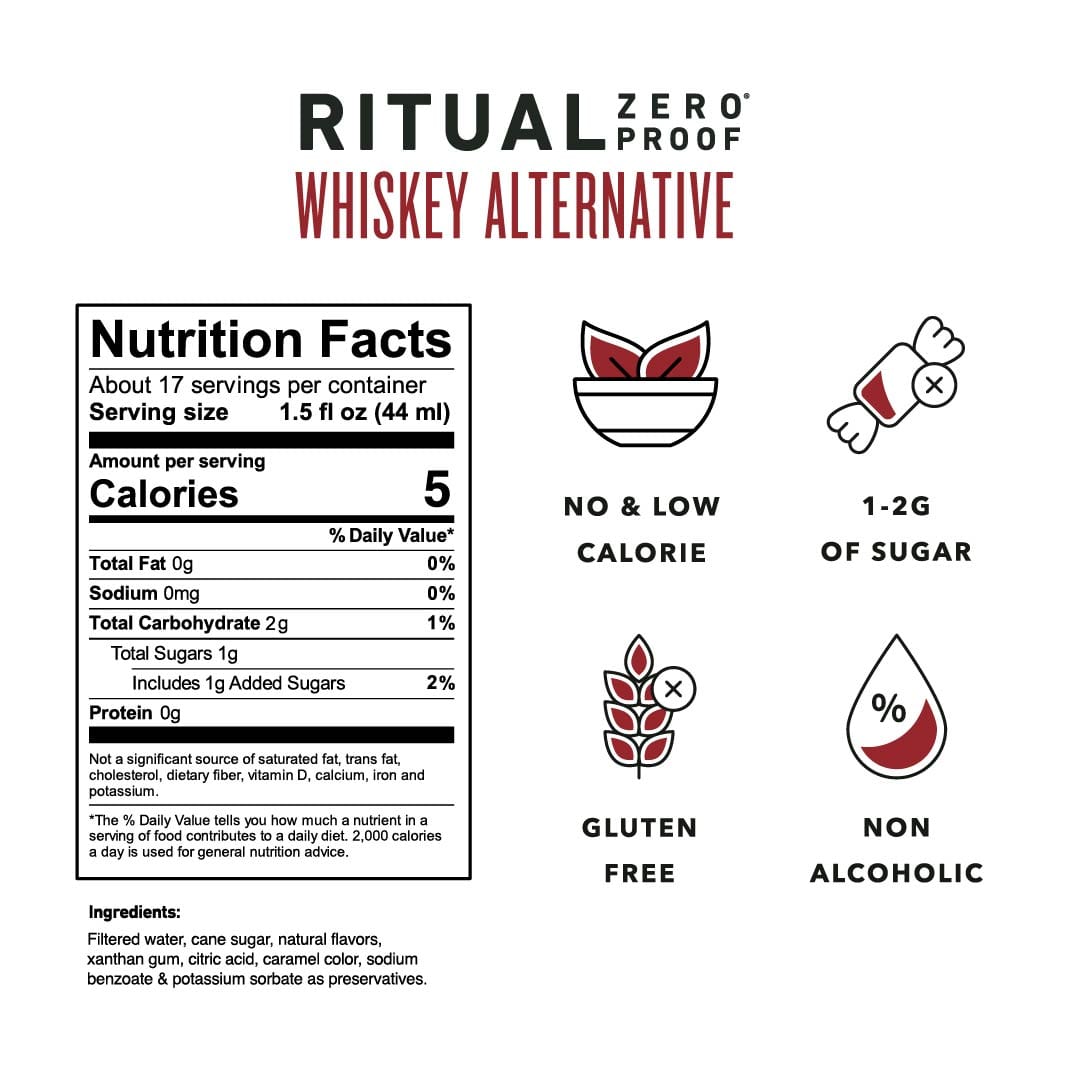 Non-Alcoholic Whiskey Alternative | Order Zero Proof Whiskey - Ritual ...